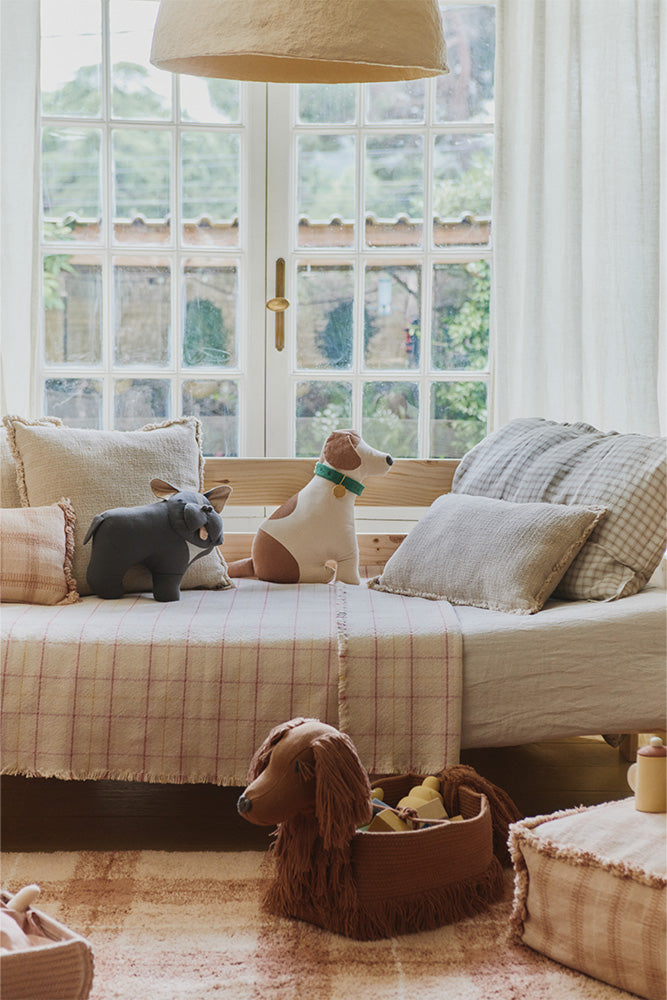 MANTA INFANTIL HANDLOOM ROSE