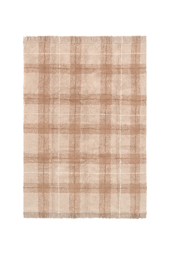 ALFOMBRA LAVABLE TARTAN ROSE