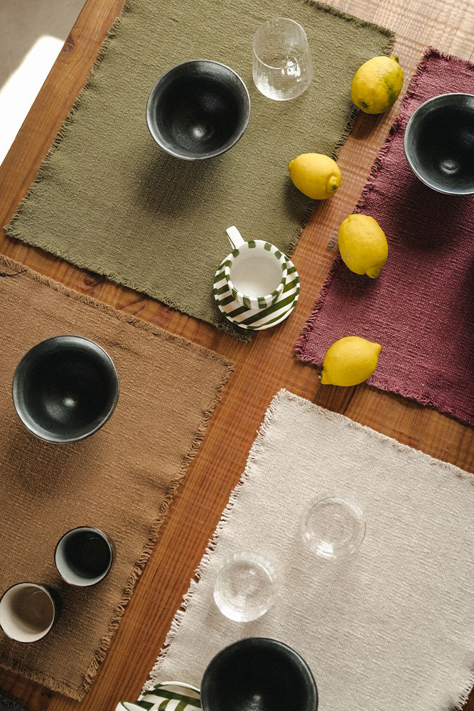 Handloom Placemats Kaki (Set of 2)