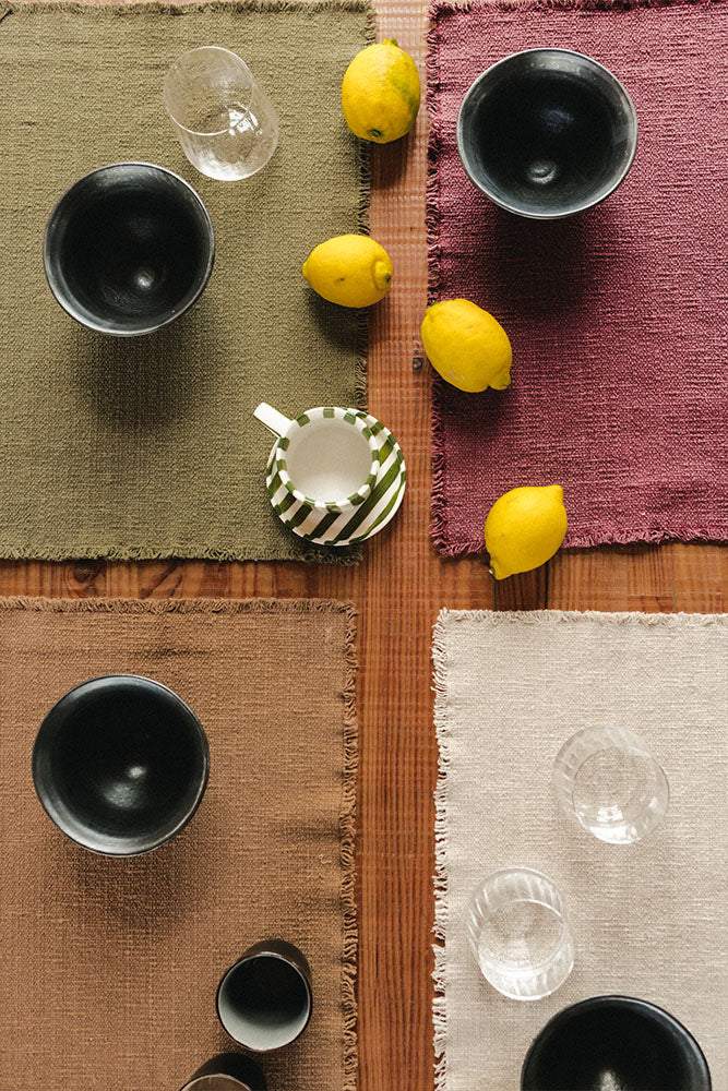 Handloom Placemats Ochre (Set of 2)
