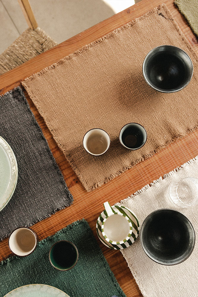 Handloom Placemats Ochre (Set of 2)