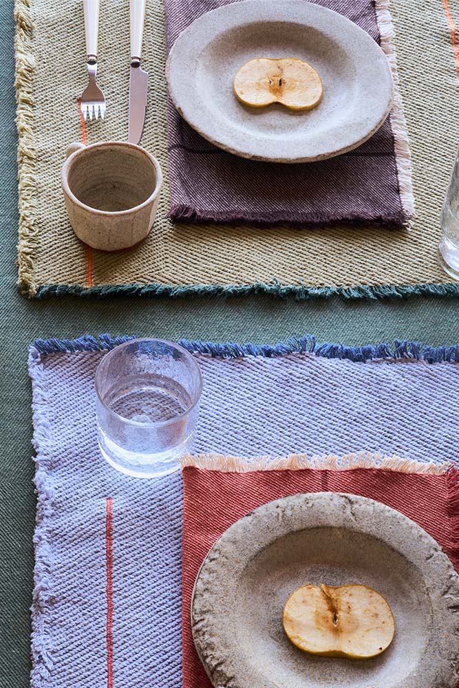 SET OF 4 NAPKINS VERTICAL COFFEBEAN