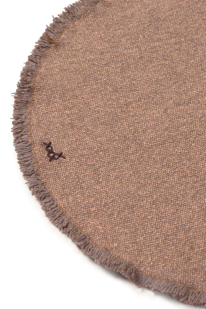 SET DE NAPPES ET SOUS-VERRES STONEWASHED SOIL BROWN (SET DE 2)