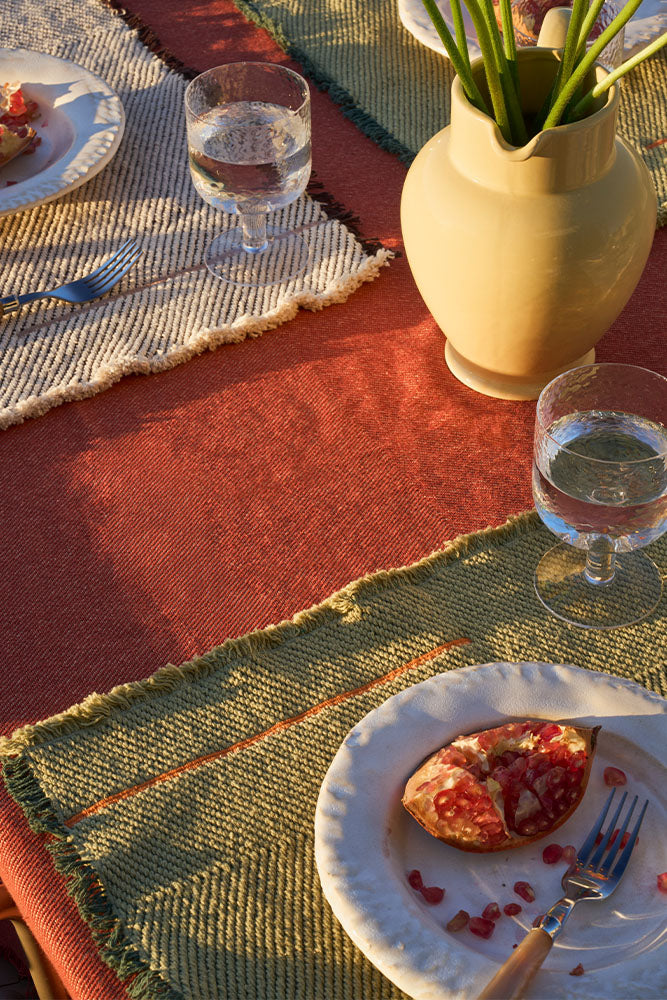 SET DI 2 TOVAGLIETTE VERTICAL MATCHA