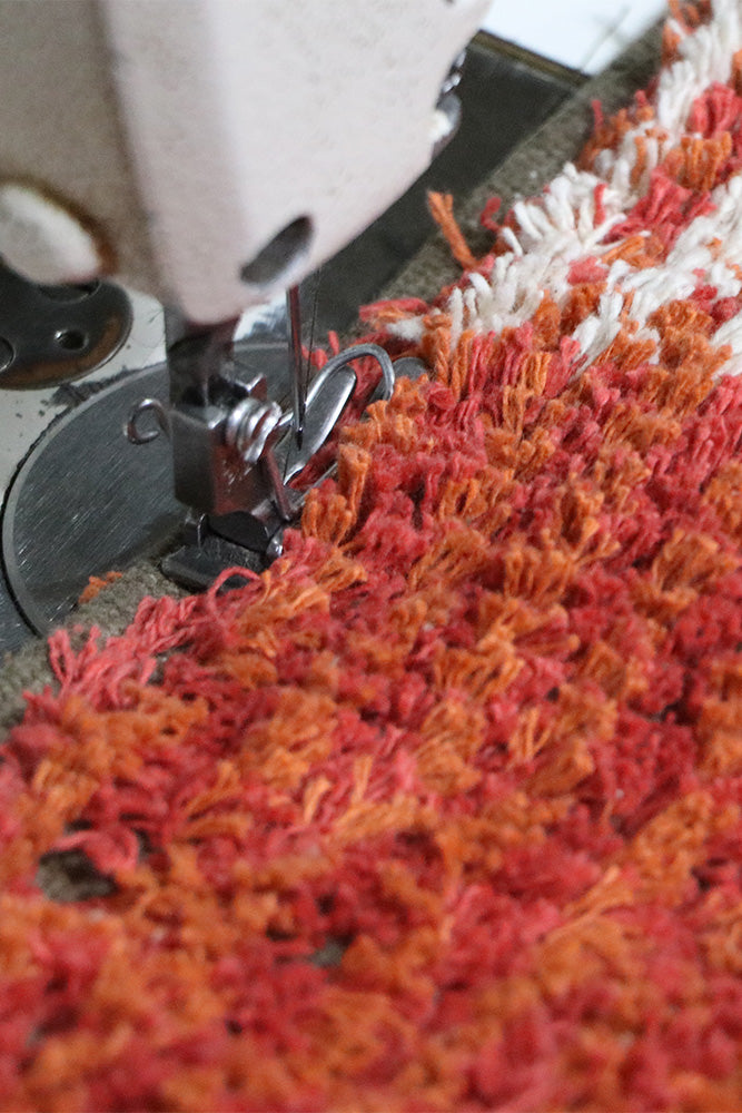POUF CITY REVERSIBILE MAPLE RED