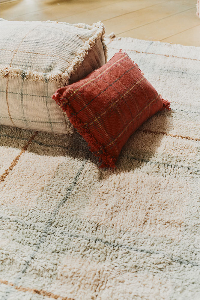 COJÍN HANDLOOM MAPPLE RED