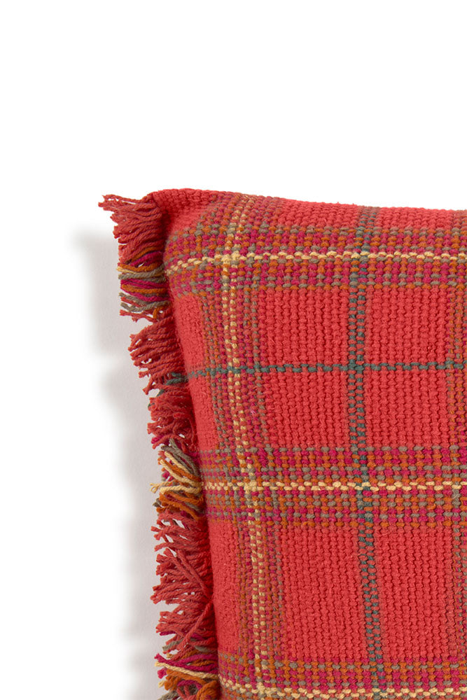 COJÍN HANDLOOM MAPPLE RED
