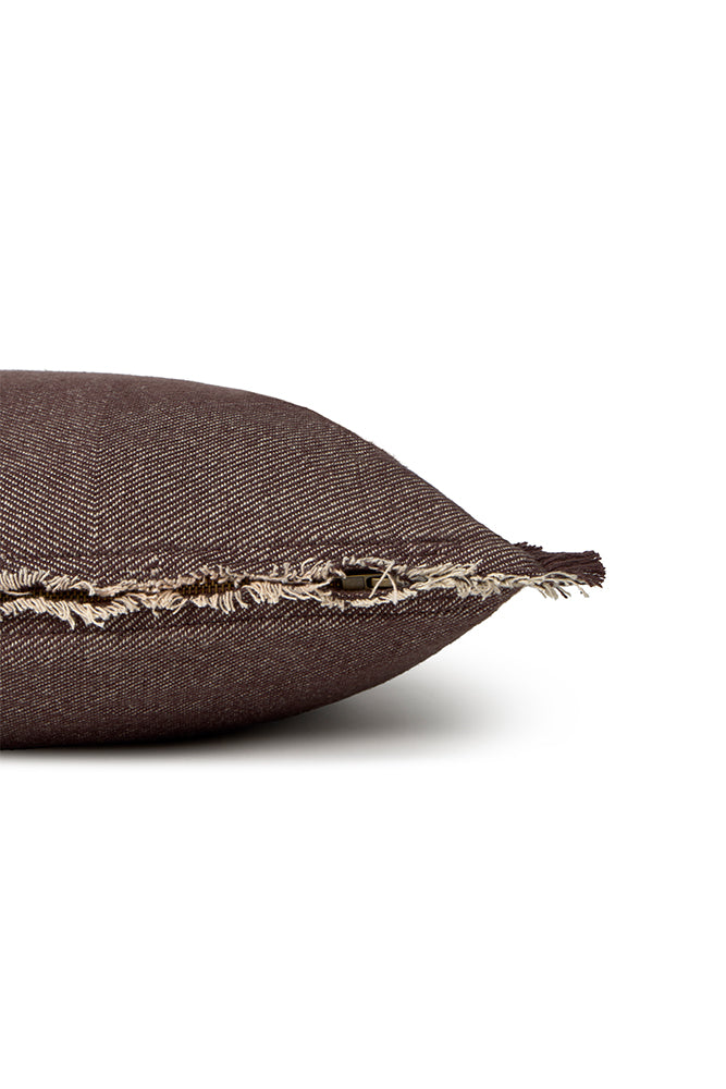 SQUARE CUSHION VERTICAL COFFEBEAN