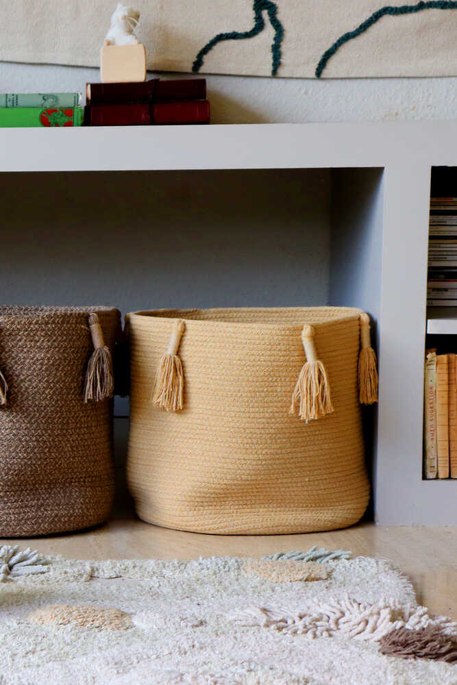 BASKET WOODY HONEY Lorena Canals