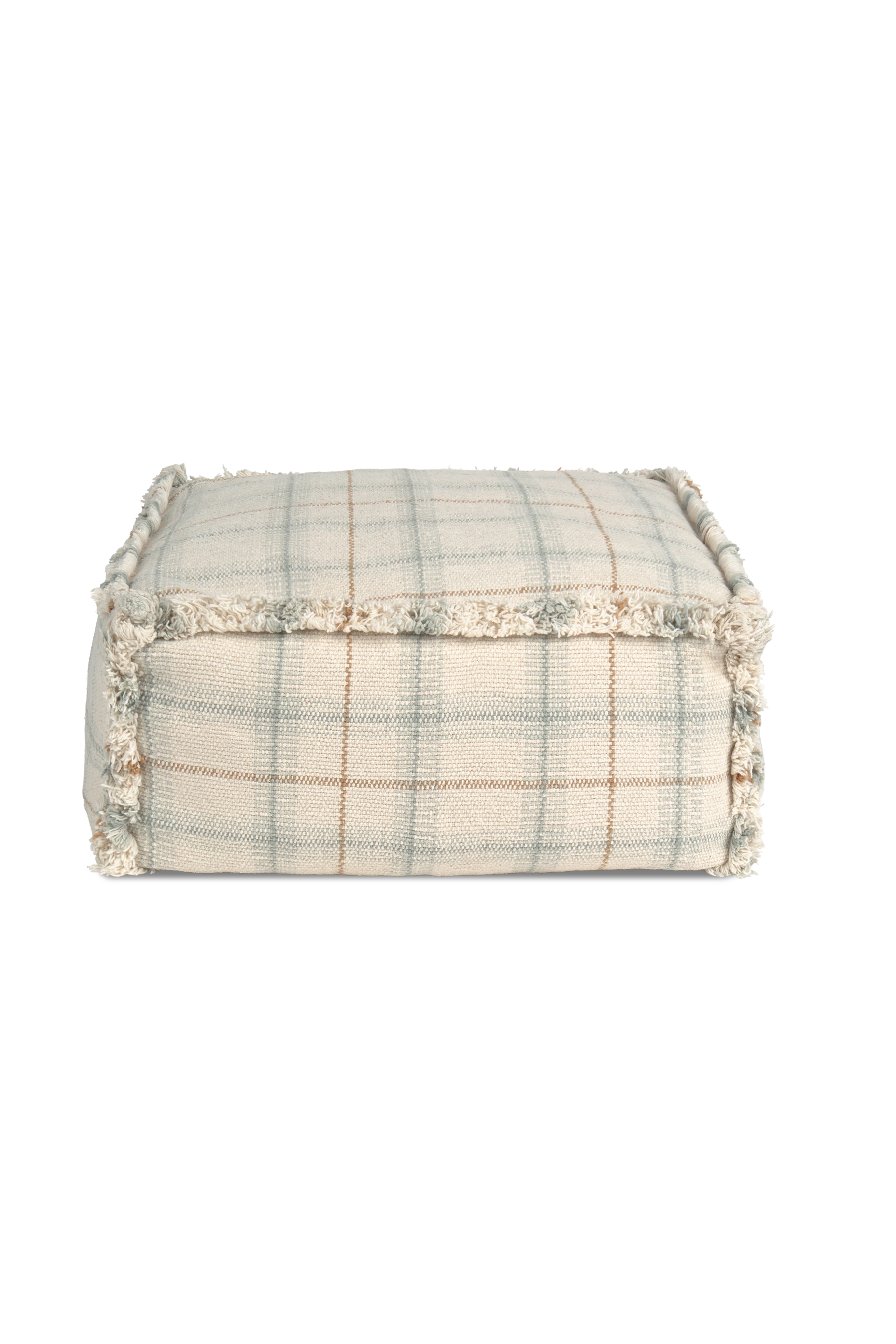 HANDLOOM POUF BLUE SAGE – Lorena Canals