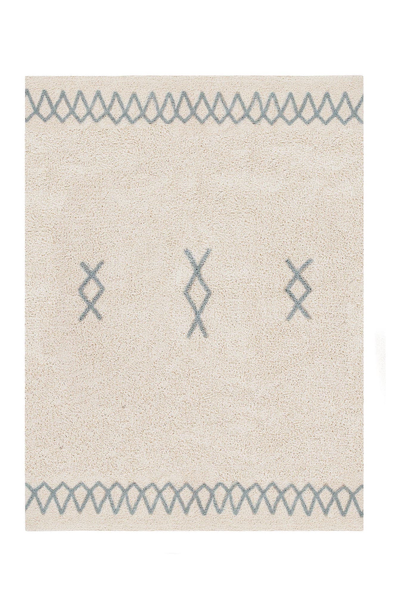 Washable Rug Atlas Natural Vintage Blue | Lorena Canals
