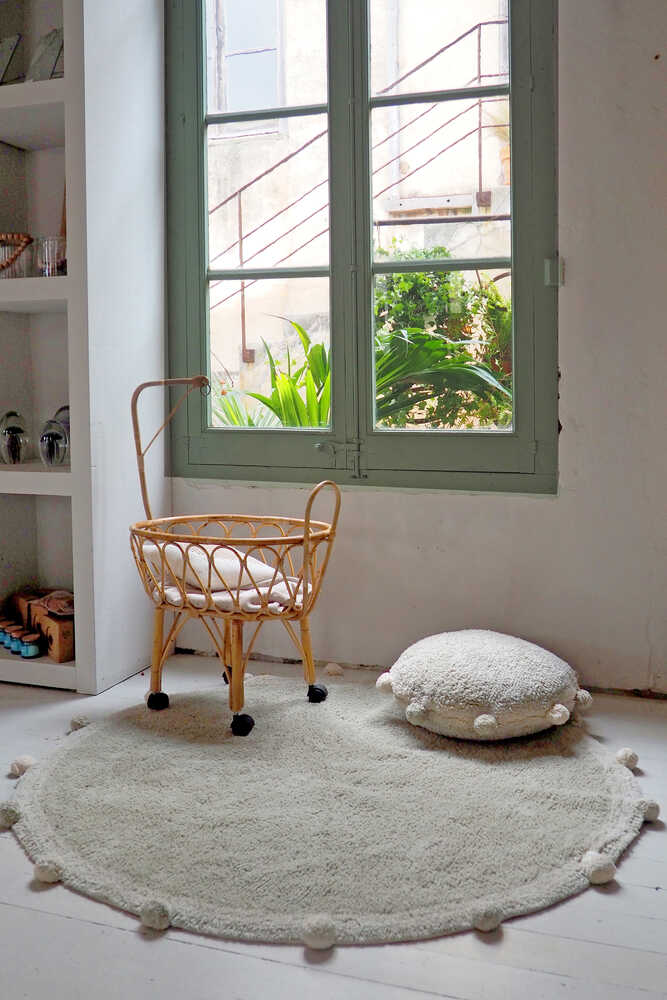 WASHABLE RUG BUBBLY OLIVE - NATURAL Lorena Canals