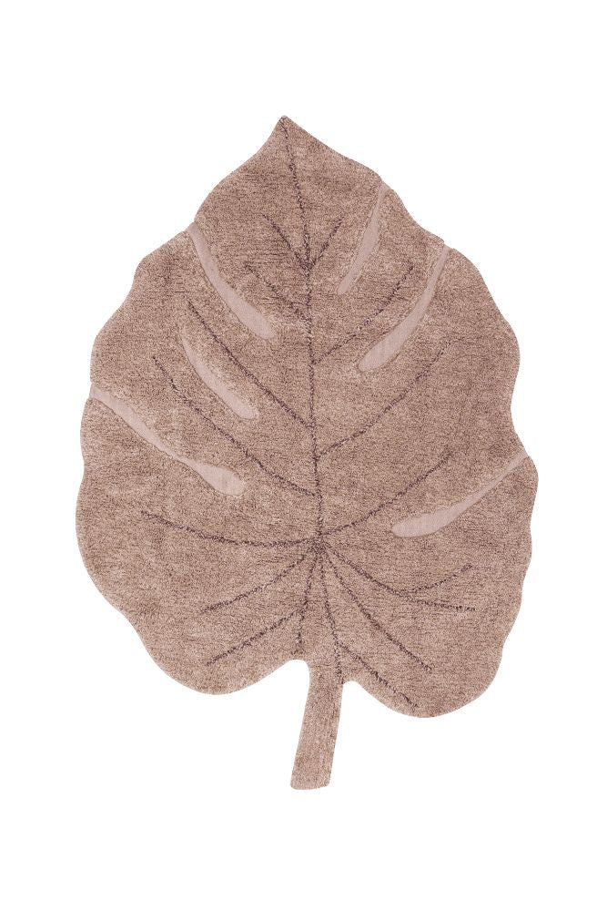 monstera vintage Washable Rug Monstera Vintage Nude