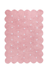 TAPIS LAVABLE BISCUIT PINK