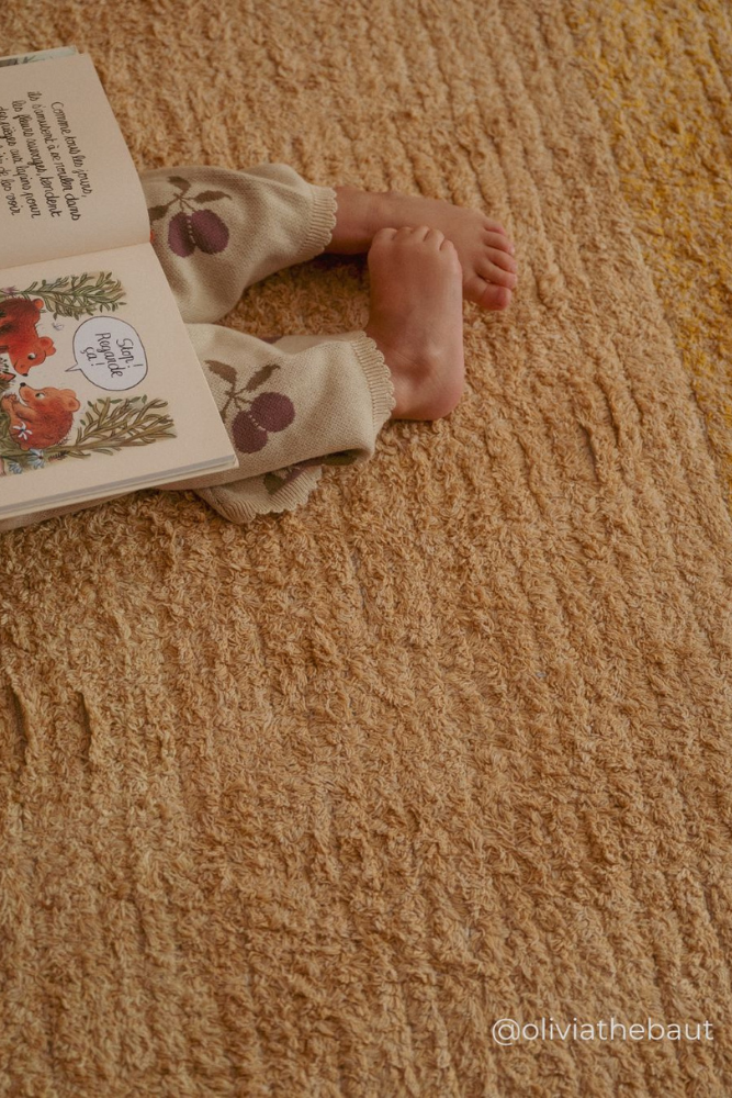 REVERSIBLE WASHABLE RUG TWIN AMBER