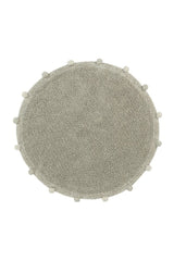 WASHABLE RUG BUBBLY OLIVE - NATURAL