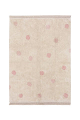 ALFOMBRA LAVABLE HIPPY DOTS NATURAL - VINTAGE NUDE