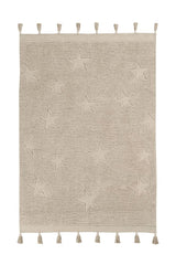 ALFOMBRA LAVABLE HIPPY STARS NATURAL