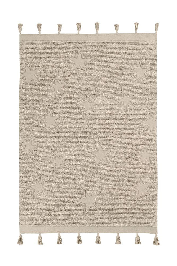 ALFOMBRA LAVABLE HIPPY STARS NATURAL