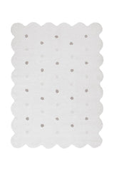 WASHABLE RUG BISCUIT WHITE