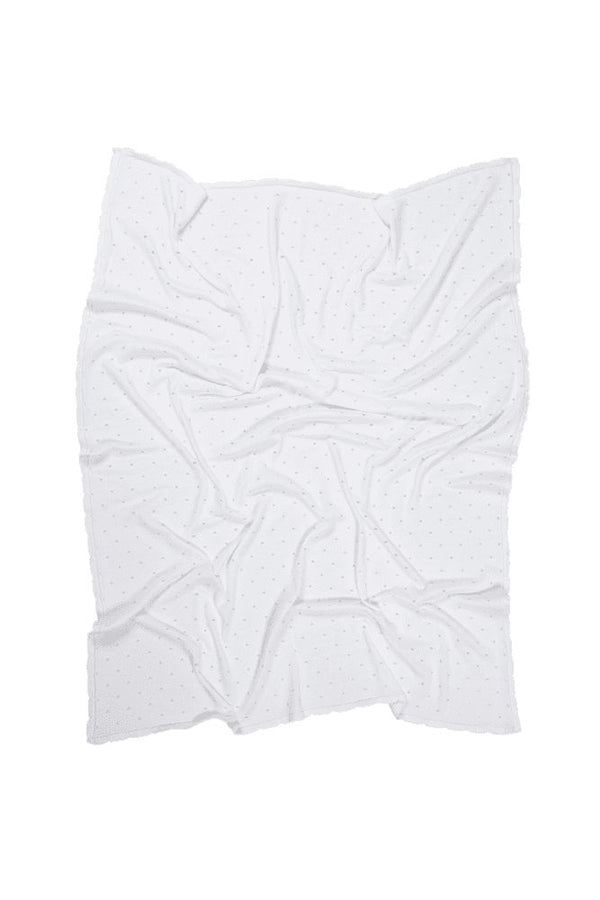 BABY BLANKET BISCUIT WHITE