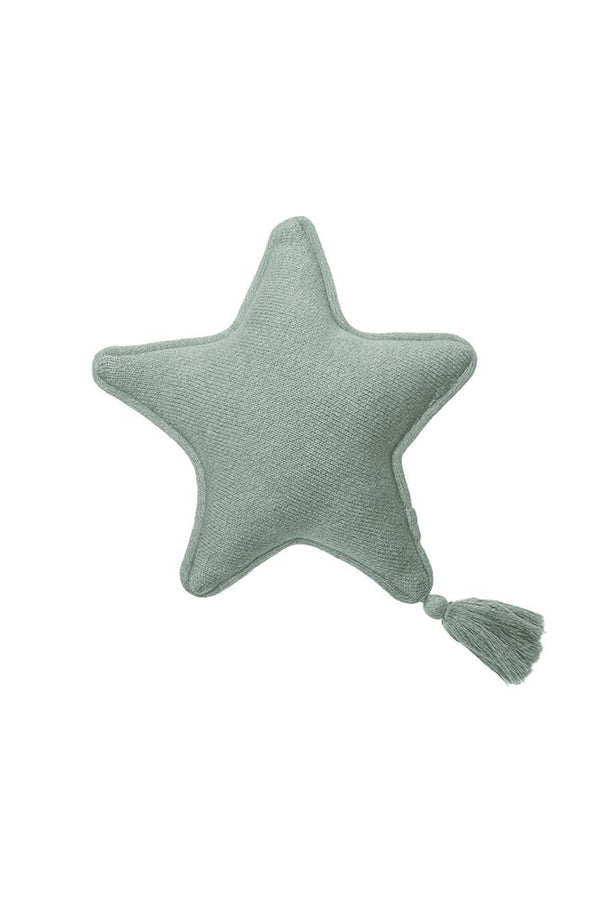 KNITTED CUSHION TWINKLE STAR INDUS BLUE