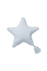 KNITTED CUSHION TWINKLE STAR SOFT BLUE