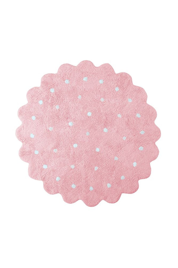 WASHABLE RUG LITTLE BISCUIT PINK