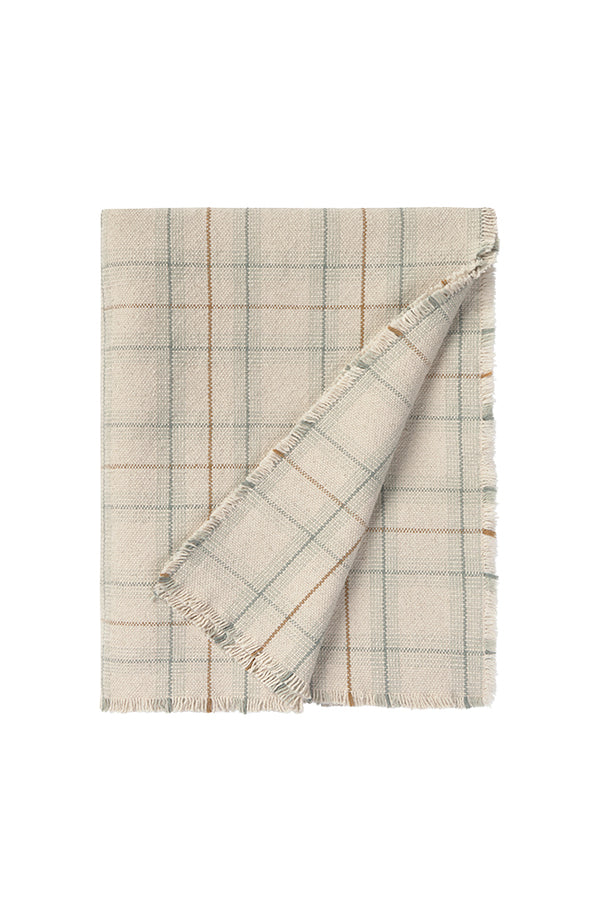 PLAID DE LIT ENFANT HANDLOOM TARTAN BLUE SAGE