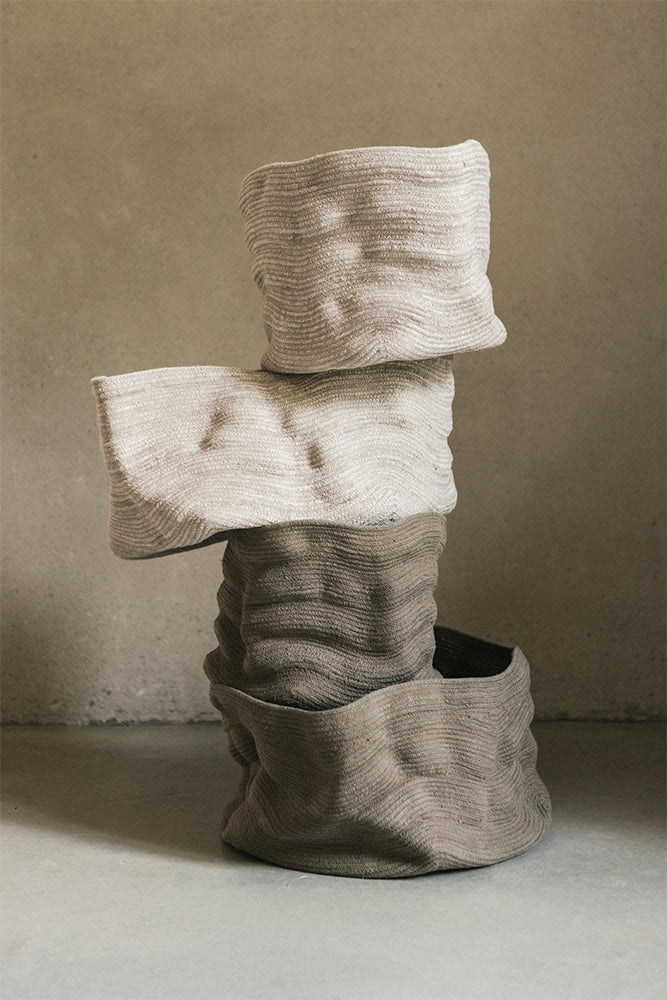 STONEWASHED BASKET TALL NATURAL