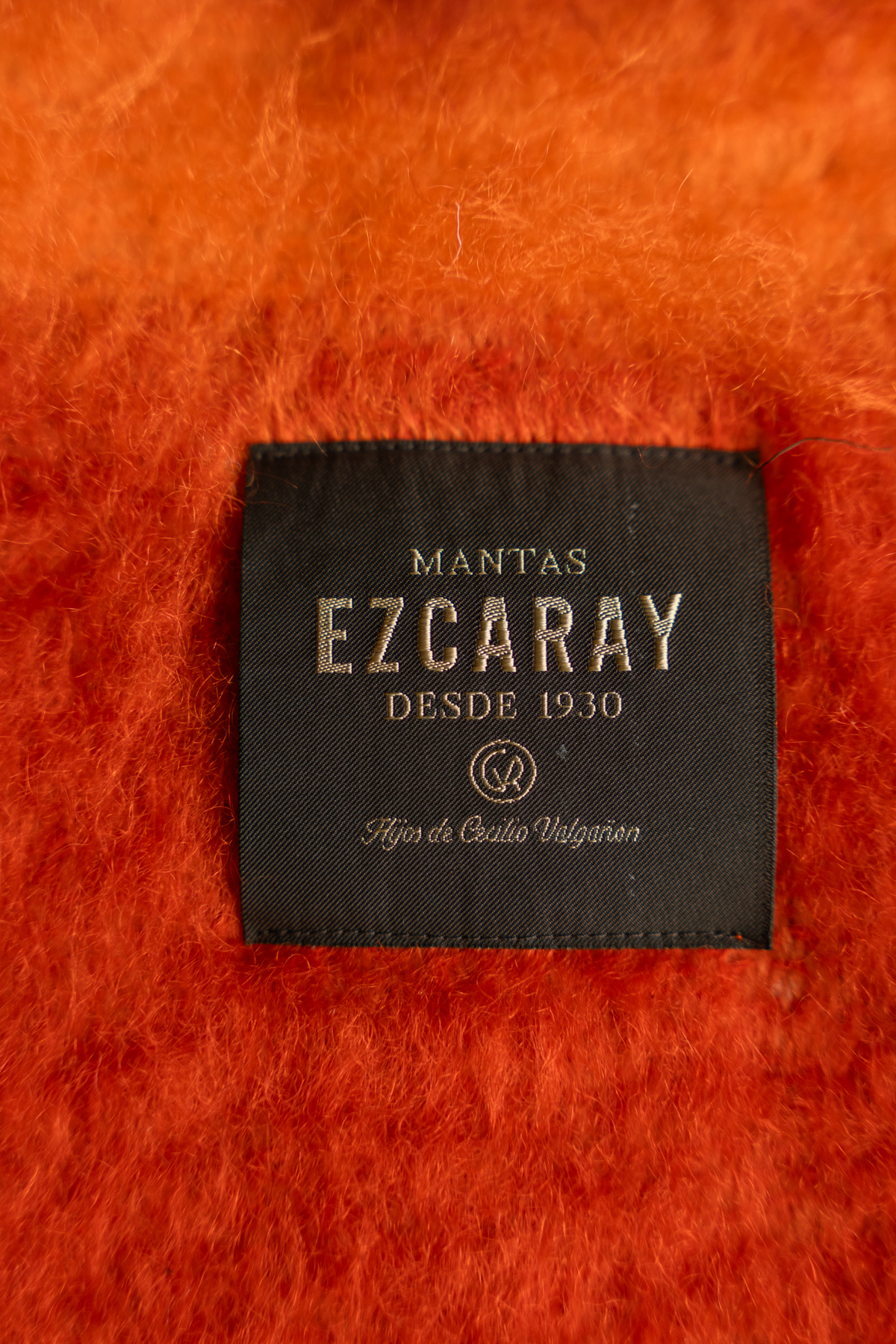 MOHAIR COUVERTURE CHECKS RED