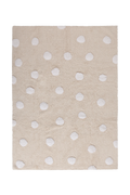 TAPPETO LAVABILE POLKA DOTS BEIGE