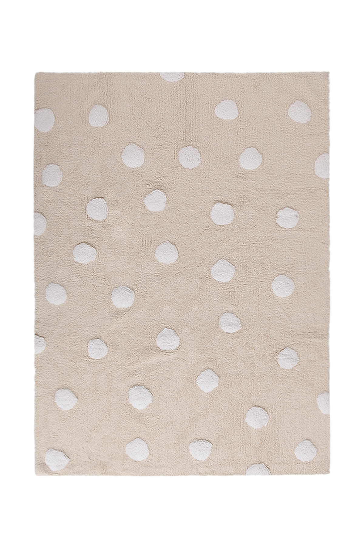 ALFOMBRA LAVABLE POLKA DOTS BEIGE