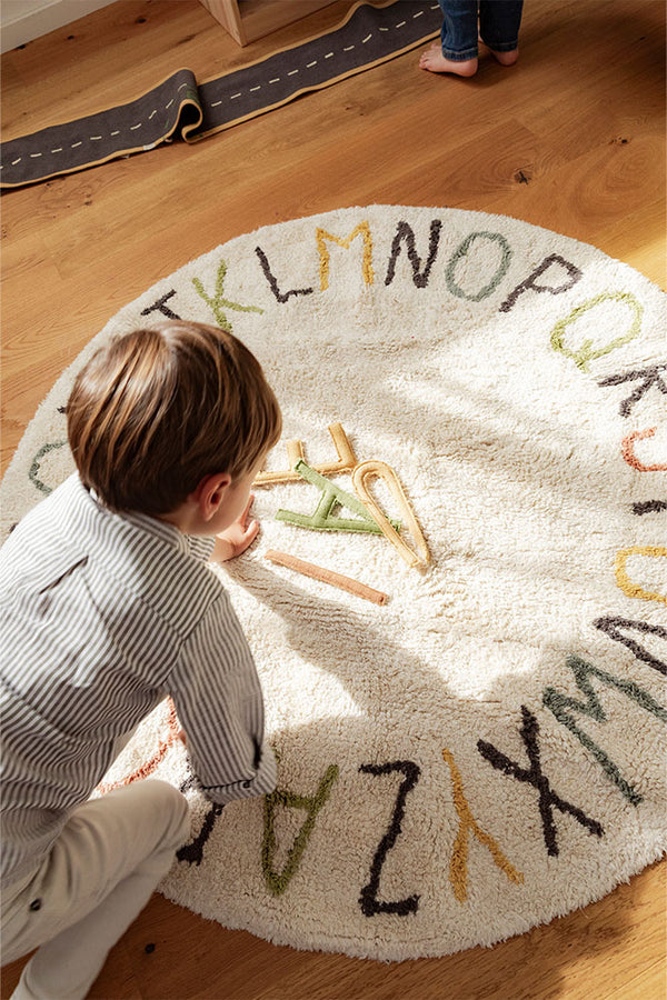 TAPPETO LAVABILE ABC COLOR AND LETTERS
