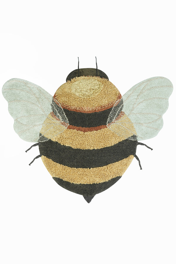 Waschbarer Teppich Bee