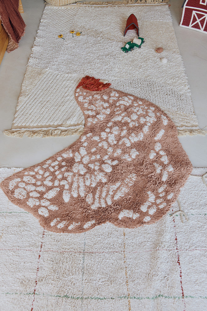 WASHABLE RUG CHICKEN