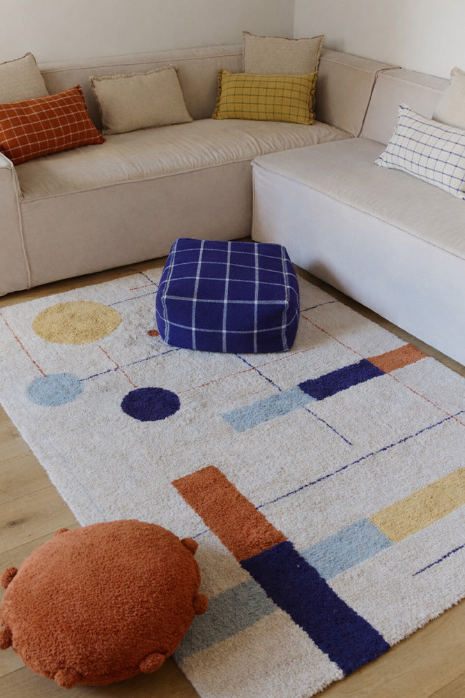 WASHABLE RUG GEOMETRICAL SHAPES