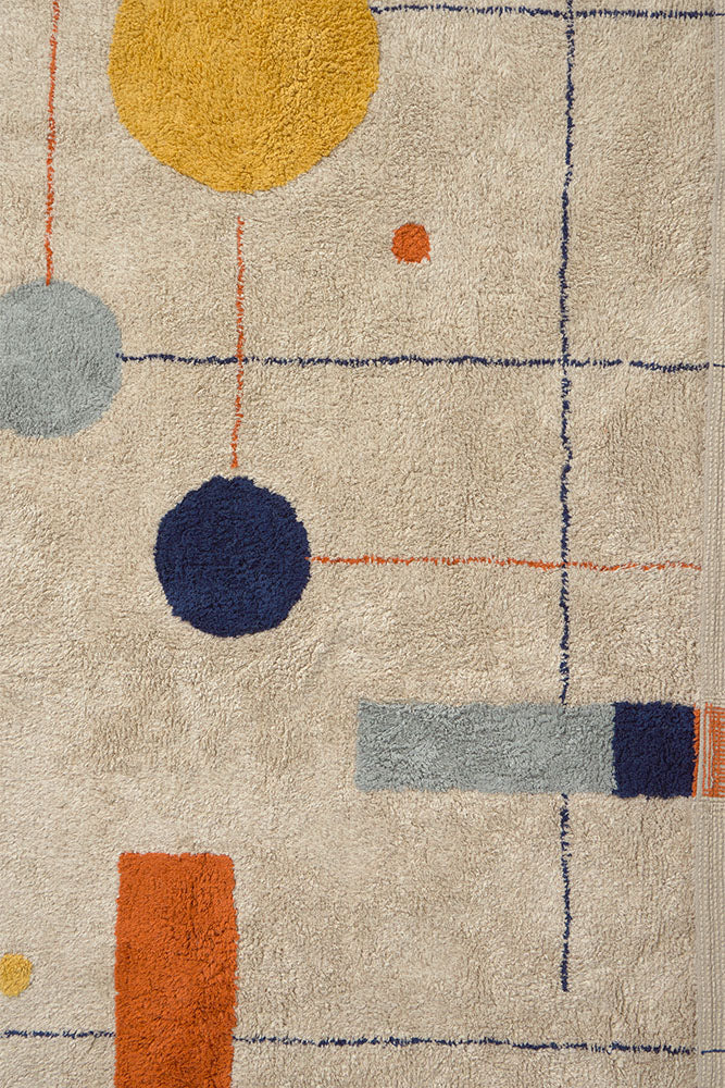 WASHABLE RUG GEOMETRICAL SHAPES