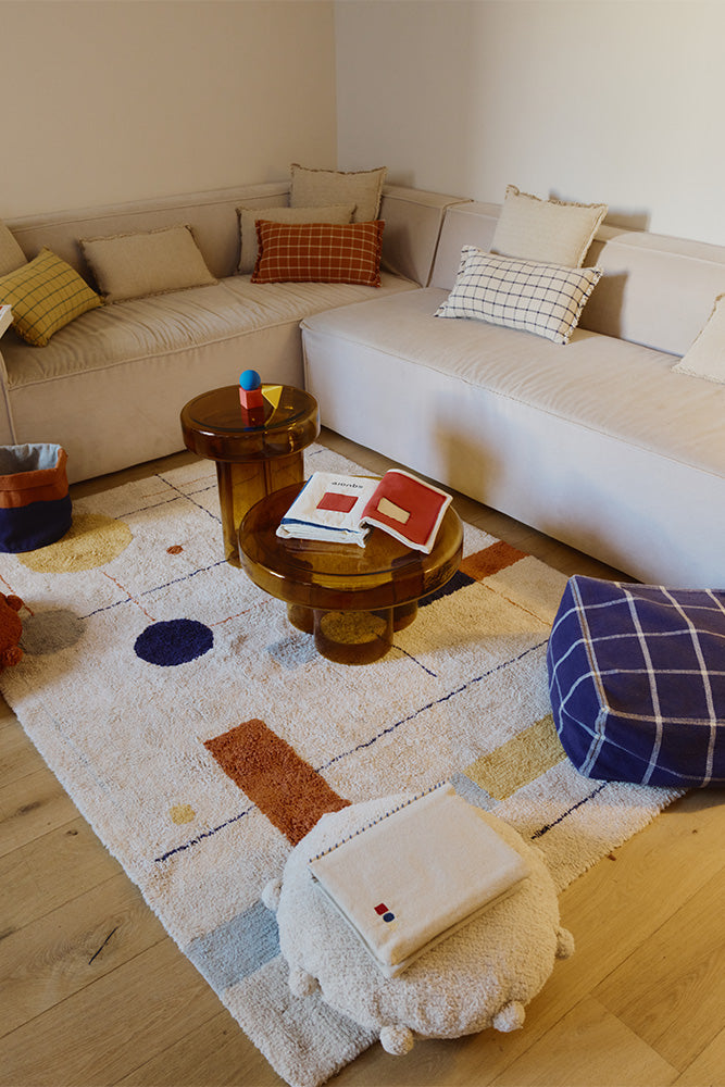 WASHABLE RUG GEOMETRICAL SHAPES