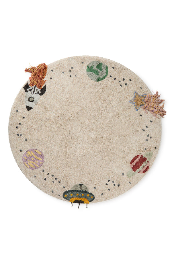 TAPIS EN COTON LAVABLE INTERSTELLAR JOURNEY