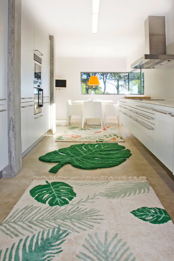 TAPIS LAVABLE TROPICAL GREEN