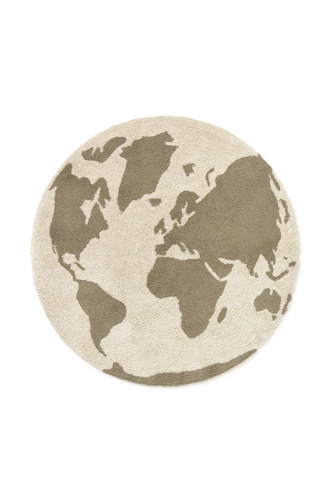 RUGCYCLED WASHABLE RUG WORLD MAP – Lorena Canals