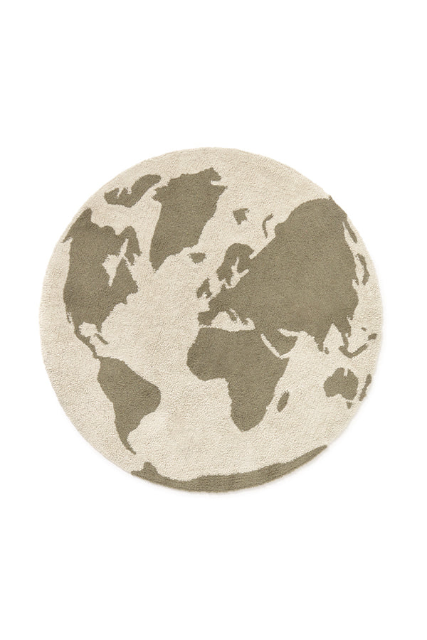 RUGCYCLED TAPPETO LAVABILE WORLD MAP