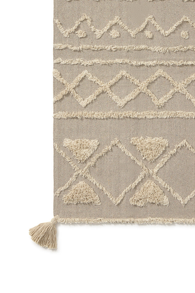 新品 LorenaCanalsWashableRugBereber ETHNIC Washable Rug Bereber Beige | Lorena Canals