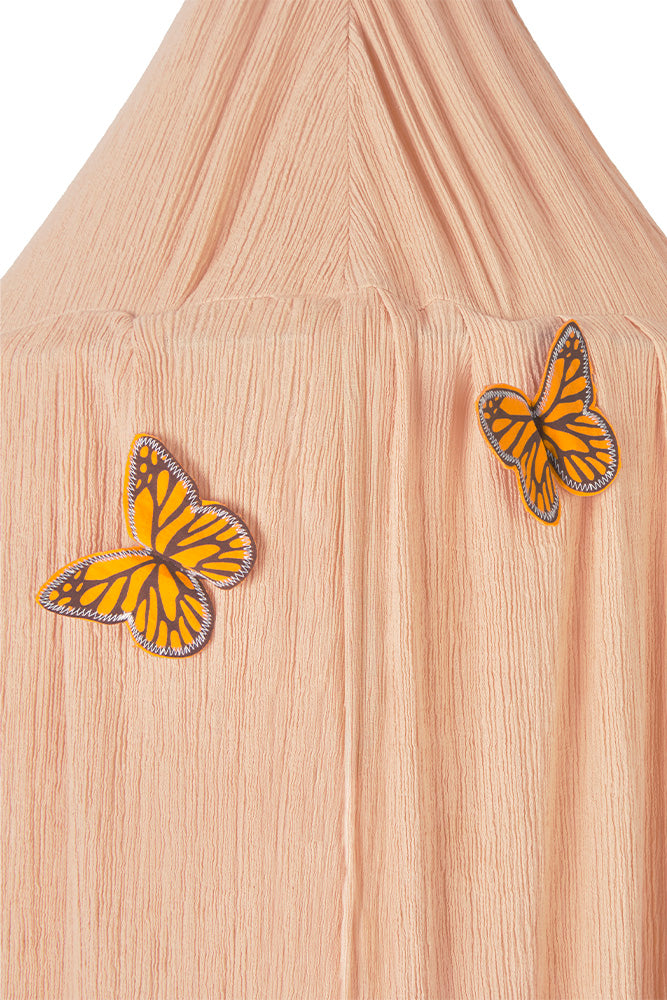 BALDAQUIN CRÊPE SWAN ROSE