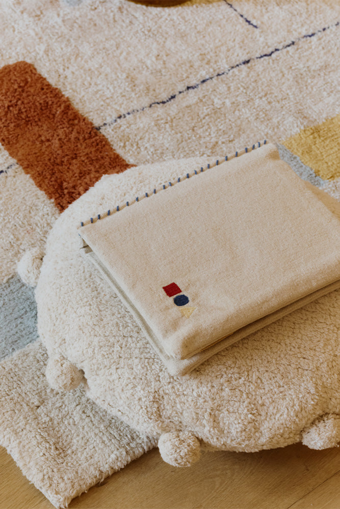 COJÍN DE SUELO BUBBLY NATURAL