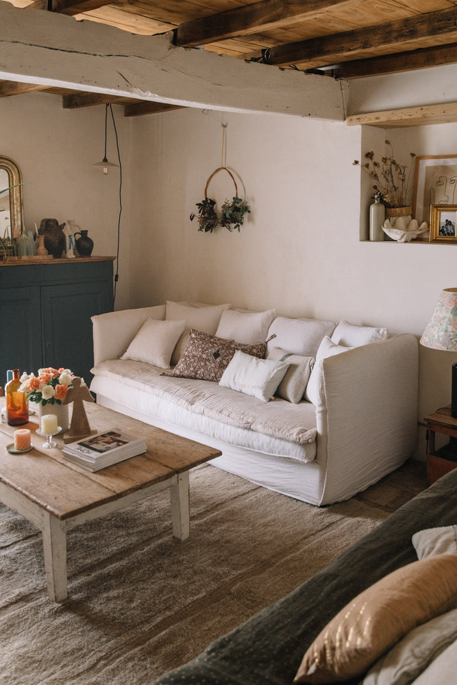 TAPPETO LAVABILE IN LANA STEPPE - SHEEP BEIGE