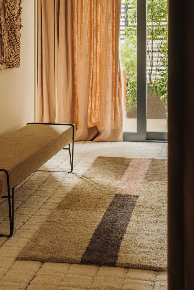 Tappeto In Lana Per Corridoio Chroma Dusty Pink