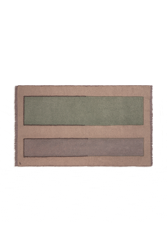 WANDDEKOR DICKE LEINWAND STONEWASHED