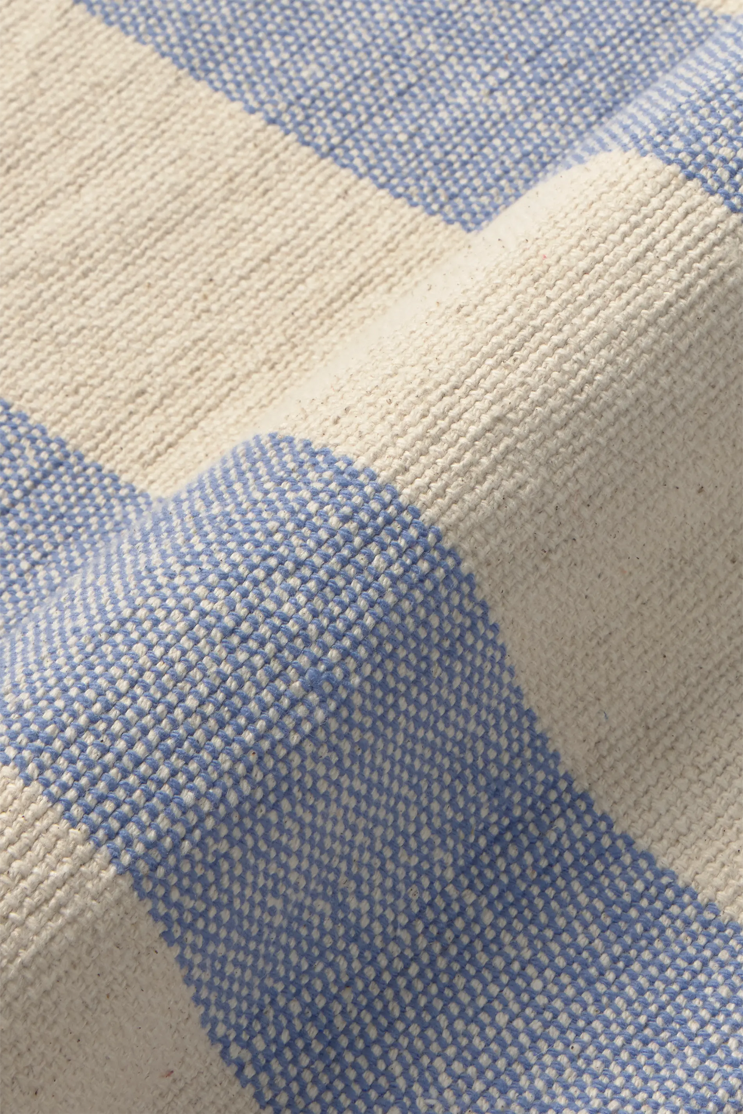SET OF 2 HANDLOOM PLACEMATS POCKET BLUE 